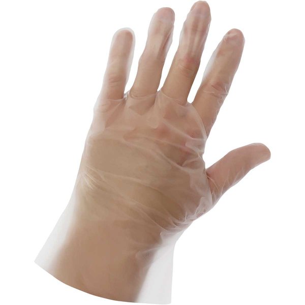 Global Glove TPE Disposable Gloves, 2 mil Palm, Thermoplastic Elastomer (TPE), Powder-Free, S, 200 PK, Clear 8600PF-S